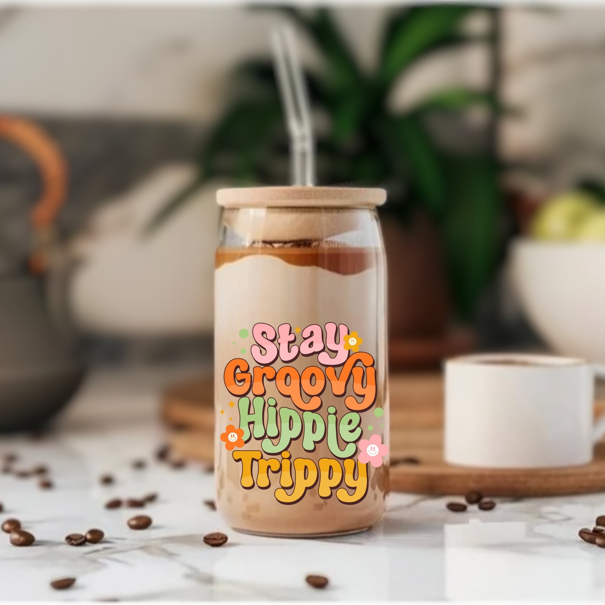 Stay Groovy - Glass Tumbler