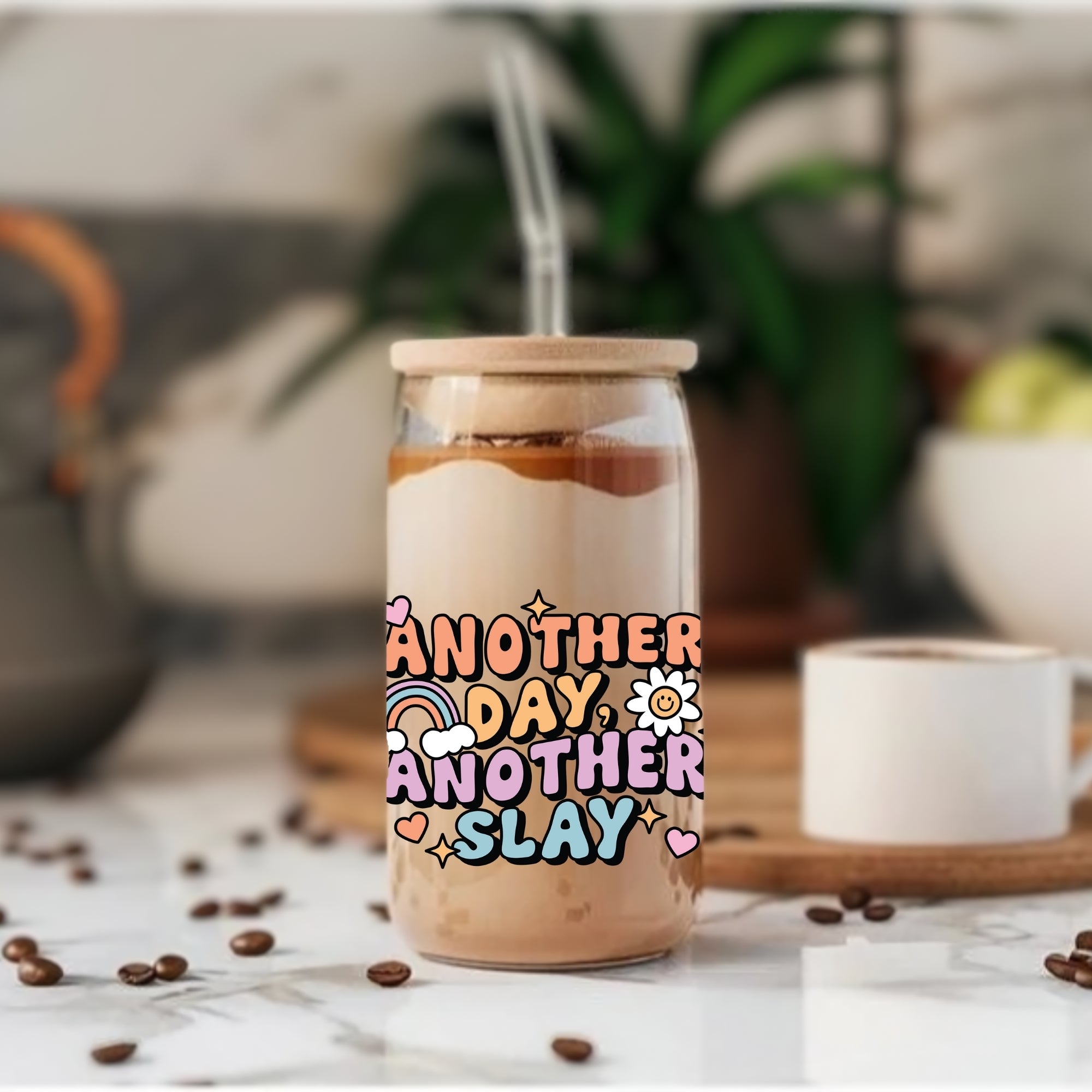 Another Day Another Slay - Glass Tumbler
