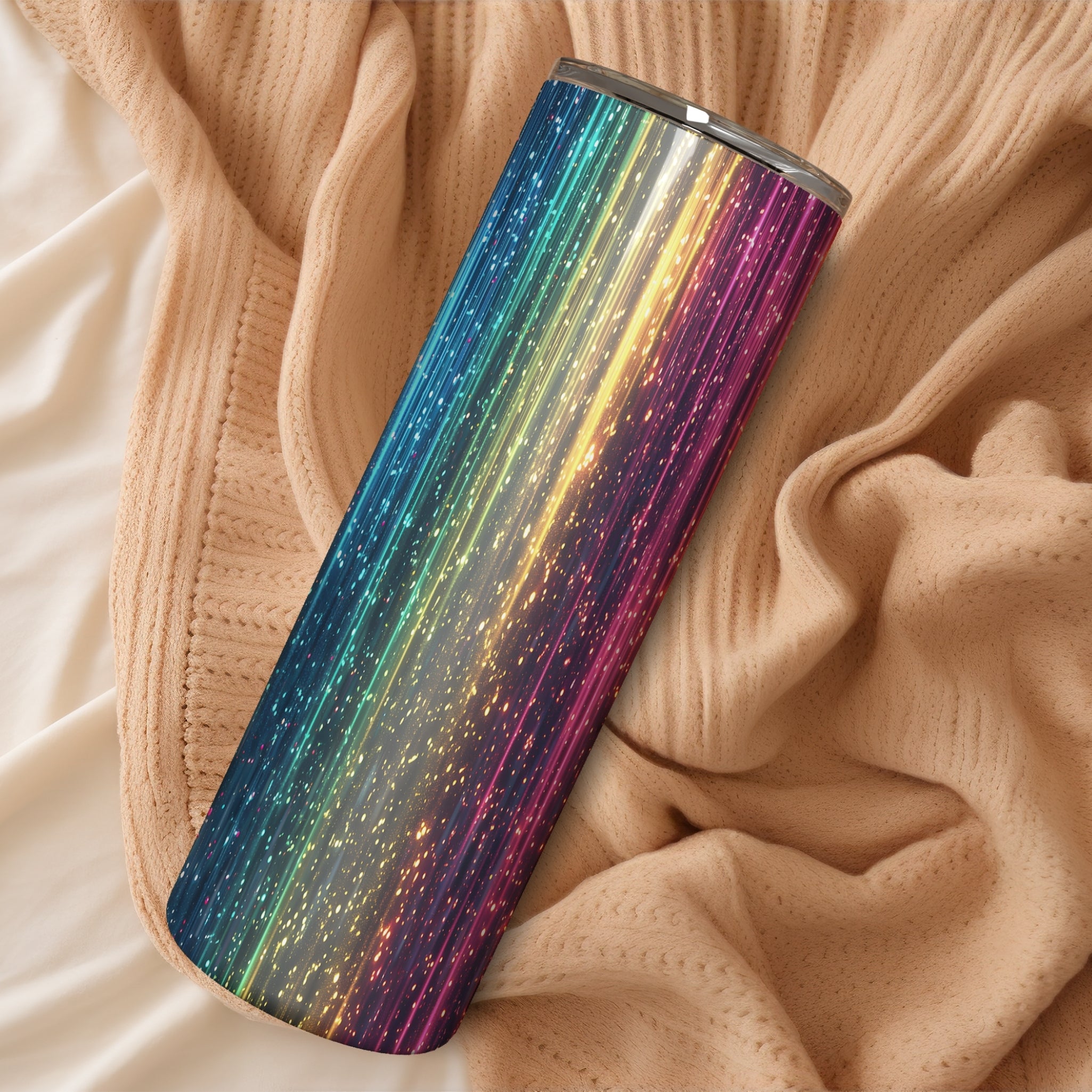 Glittery Stainless Steel Vacuum Insulated Tumbler