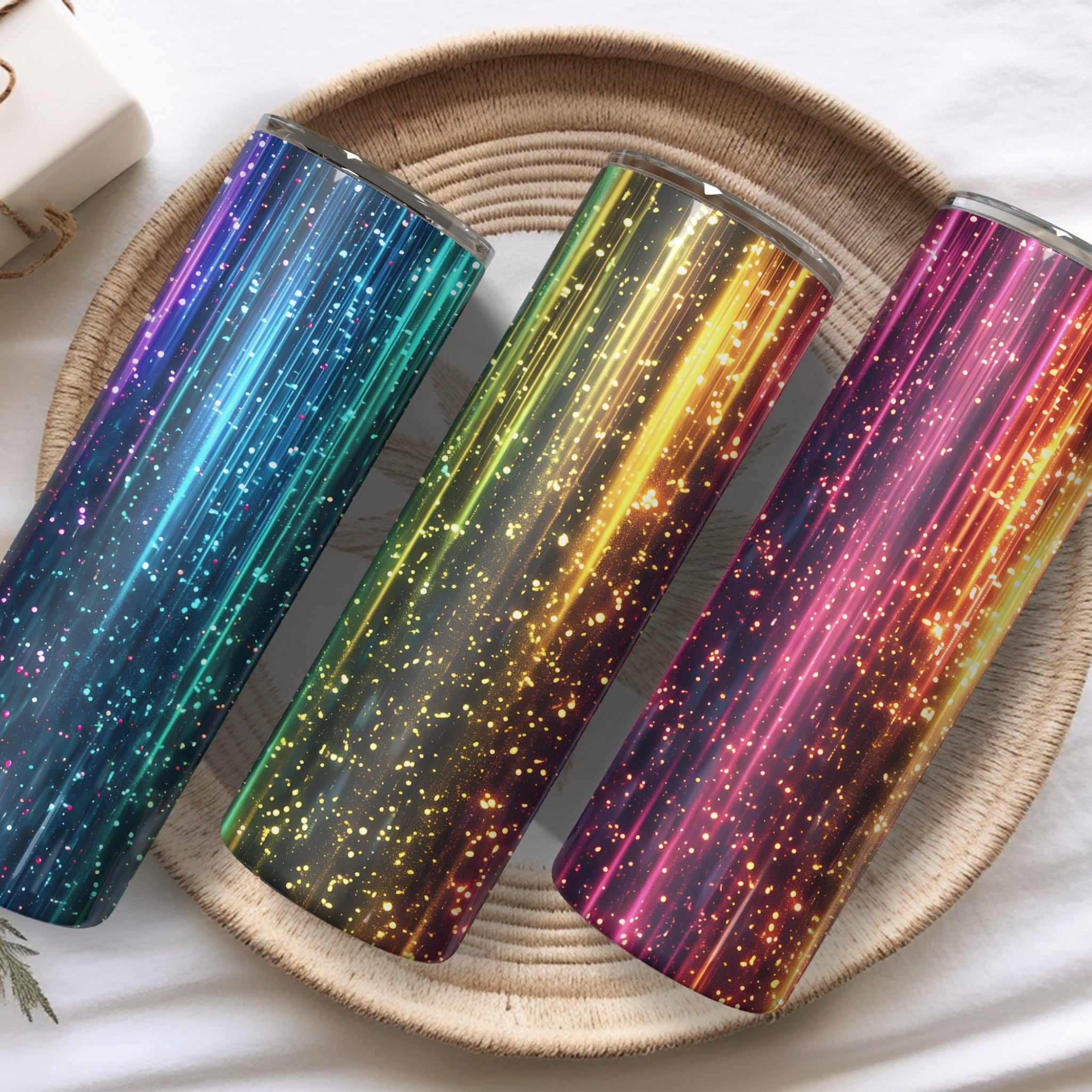 Glittery Stainless Steel Vacuum Insulated Tumbler