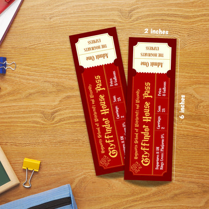 Hogwarts Houses Laminated Bookmark