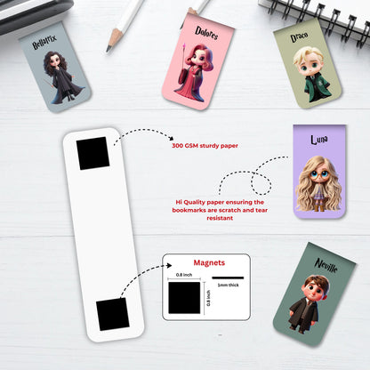 Harry Potter - 4 Magnetic Bookmarks Bundle