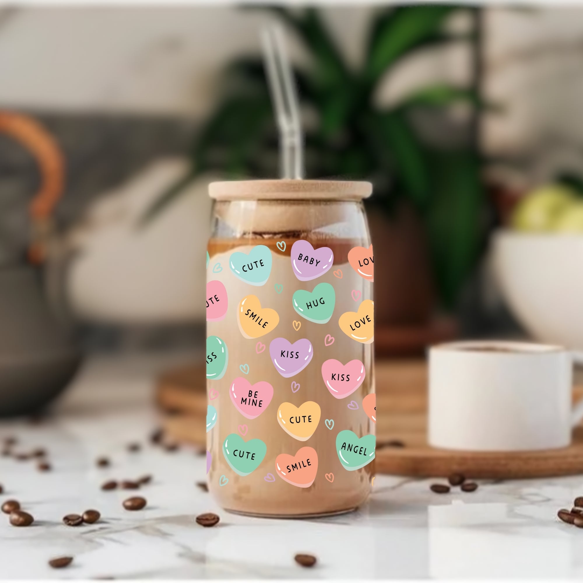 I Love You - Glass Tumbler