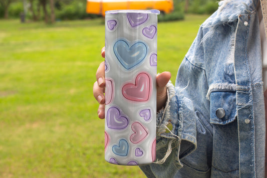 Hearts and Love Stainless Steel Vacuum Insulated Tumblers
