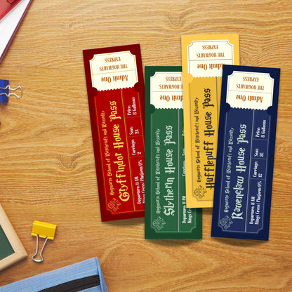 Hogwarts Houses Laminated Bookmark