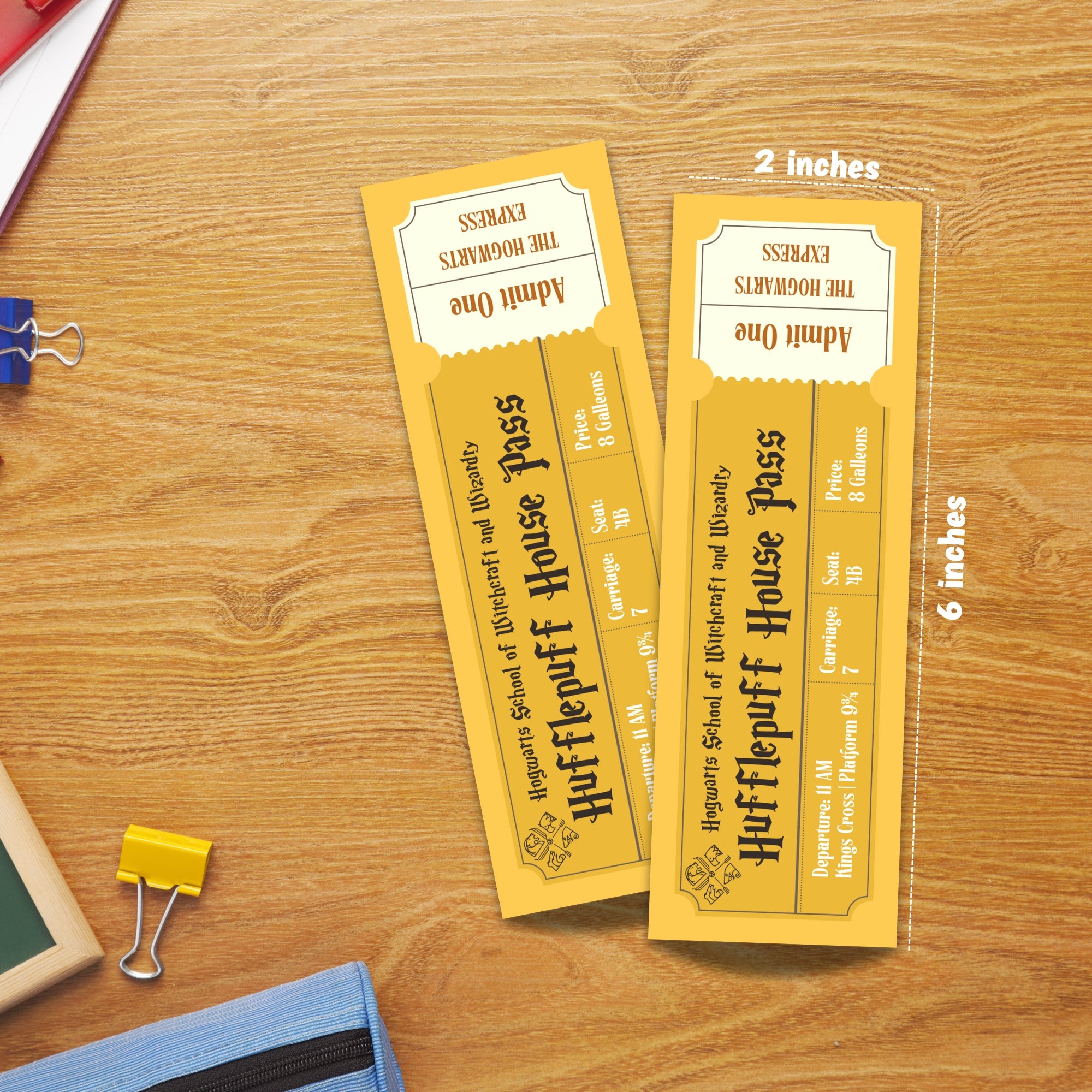 Hogwarts Houses Laminated Bookmark