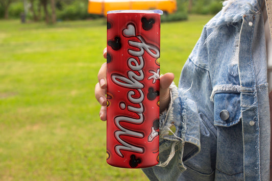Inflated Mickey Themed Stainless Steel Vacuum Insulated Tumbler