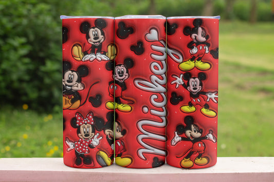 Inflated Mickey Themed Stainless Steel Vacuum Insulated Tumblerr