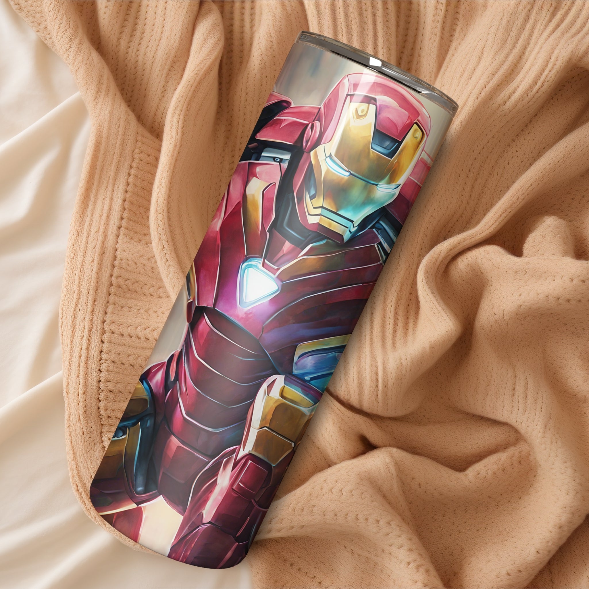 Iron Man Themed Stainless Steel Vacuum Insulated Tumbler