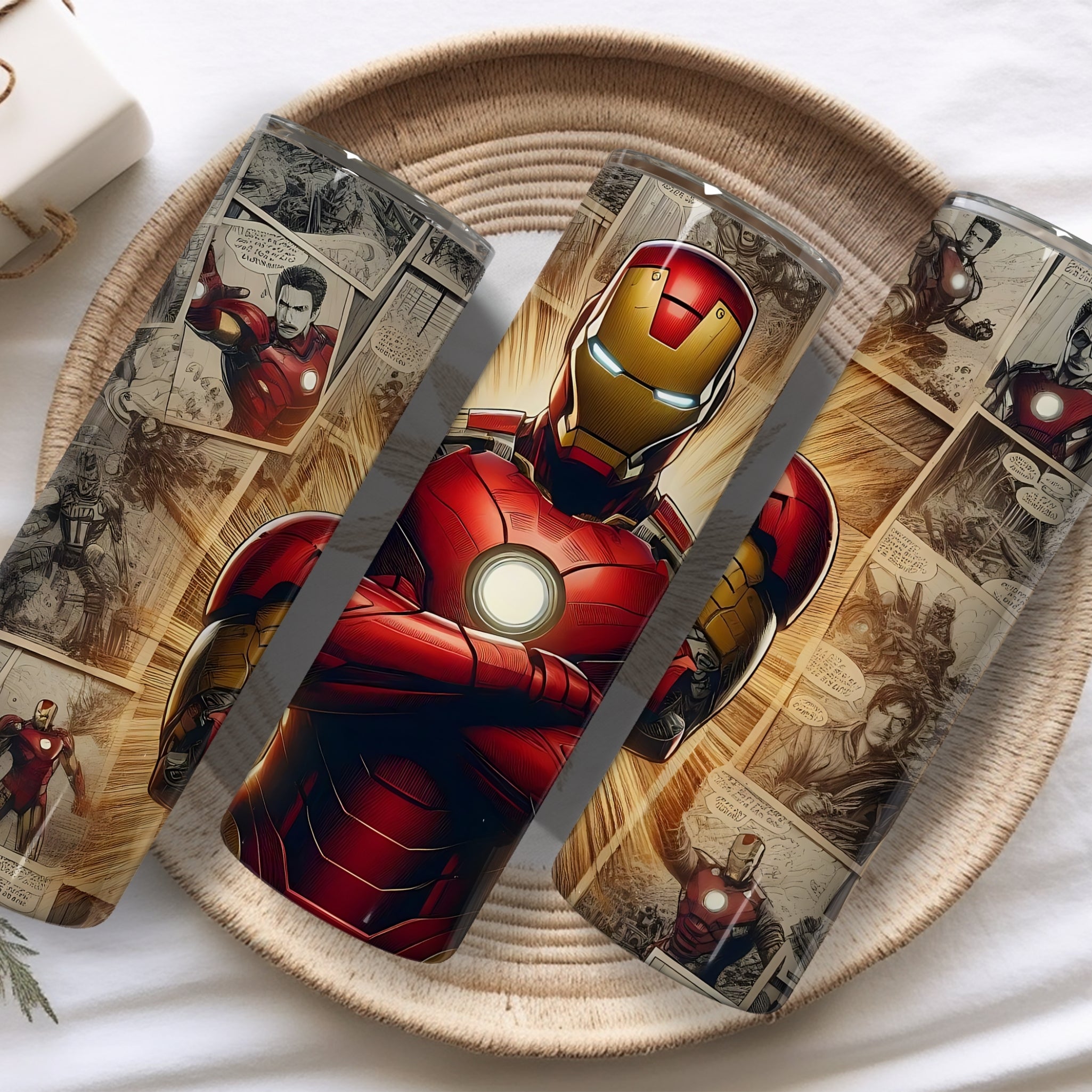 Iron Man Themed Stainless Steel Vacuum Insulated Tumbler