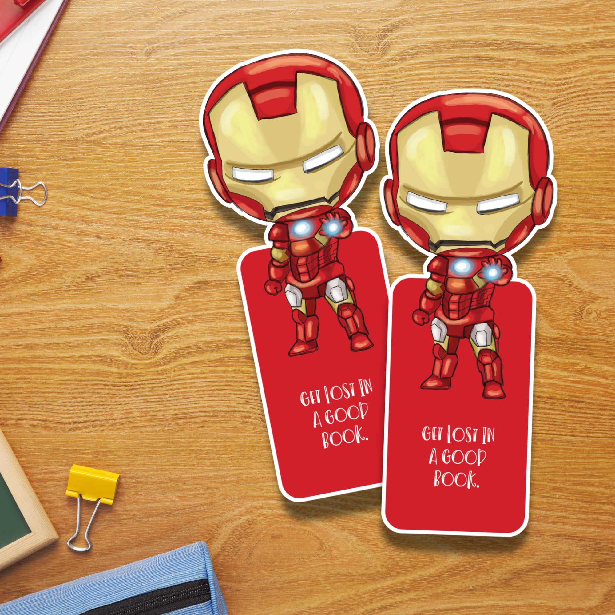 Iron Man Laminated Bookmark