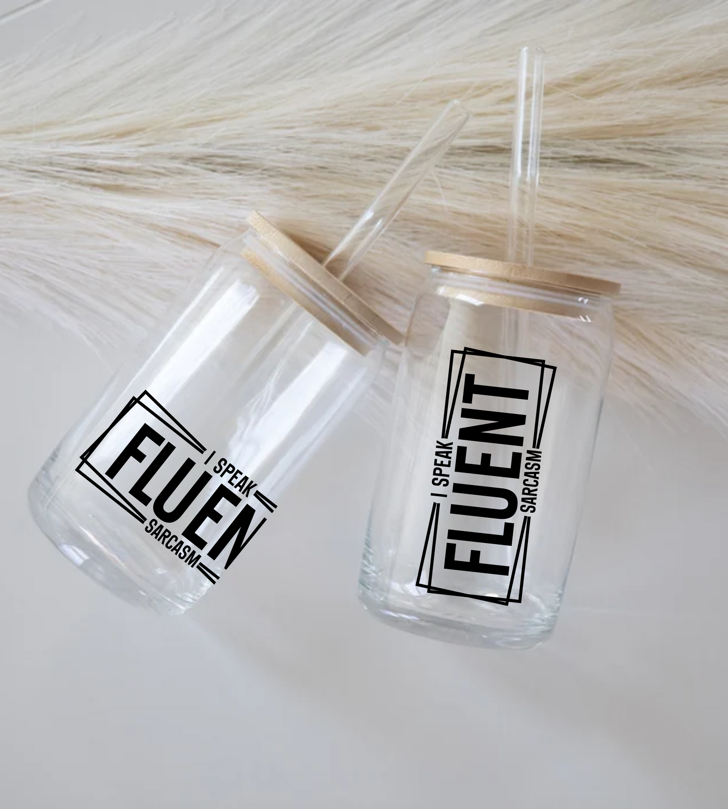 Fluent Sarcasm - Glass Tumbler