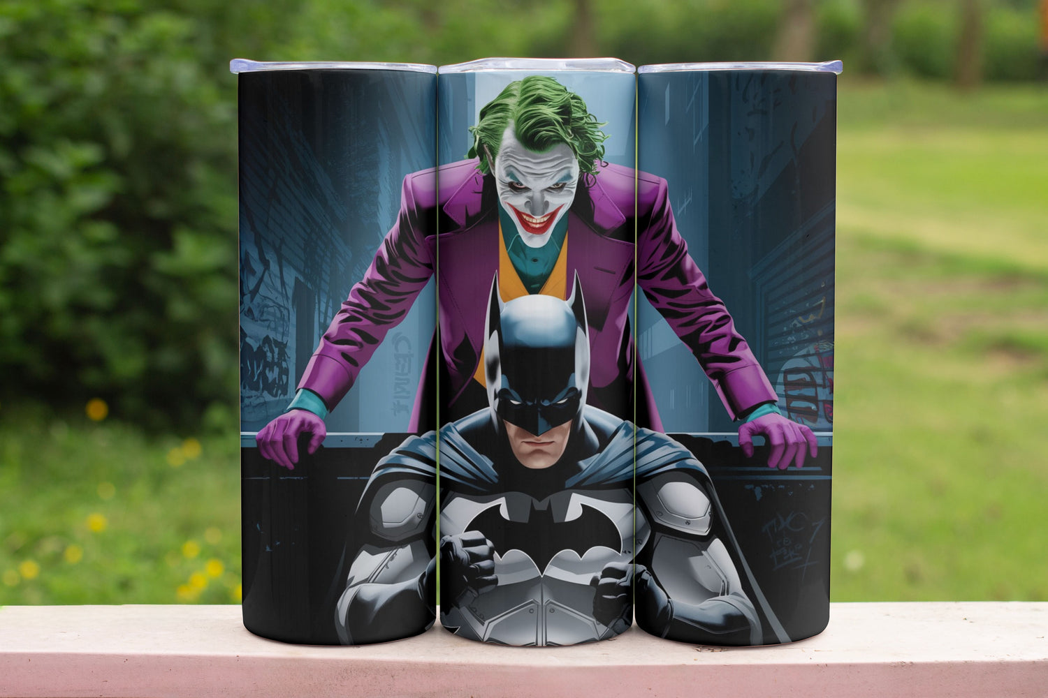 Joker Batman Duo Themed Stainless Steel Vacuum Insulated Tumbler
