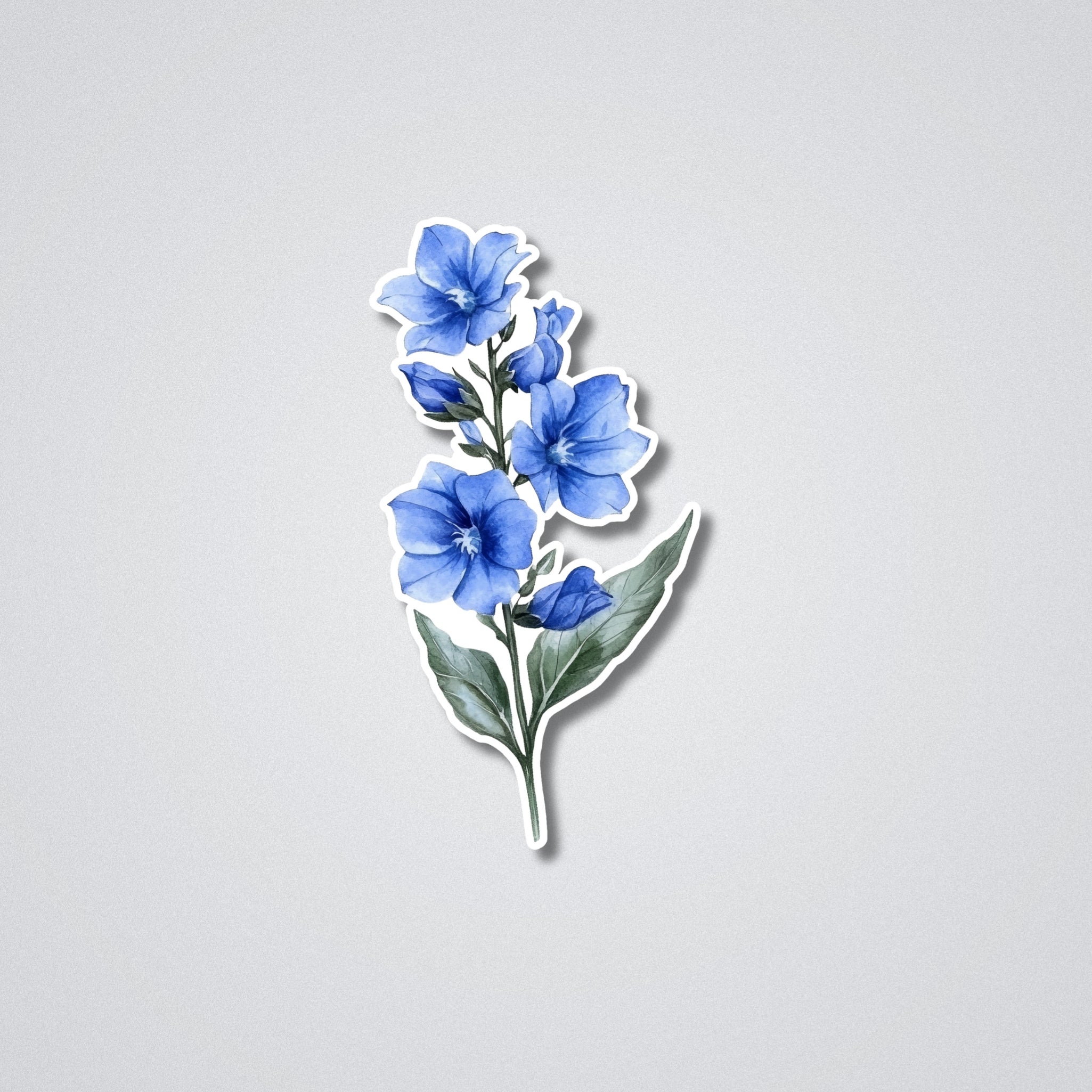 Larkspur - July Birth Month Flower Vinyl Waterproof Sticker