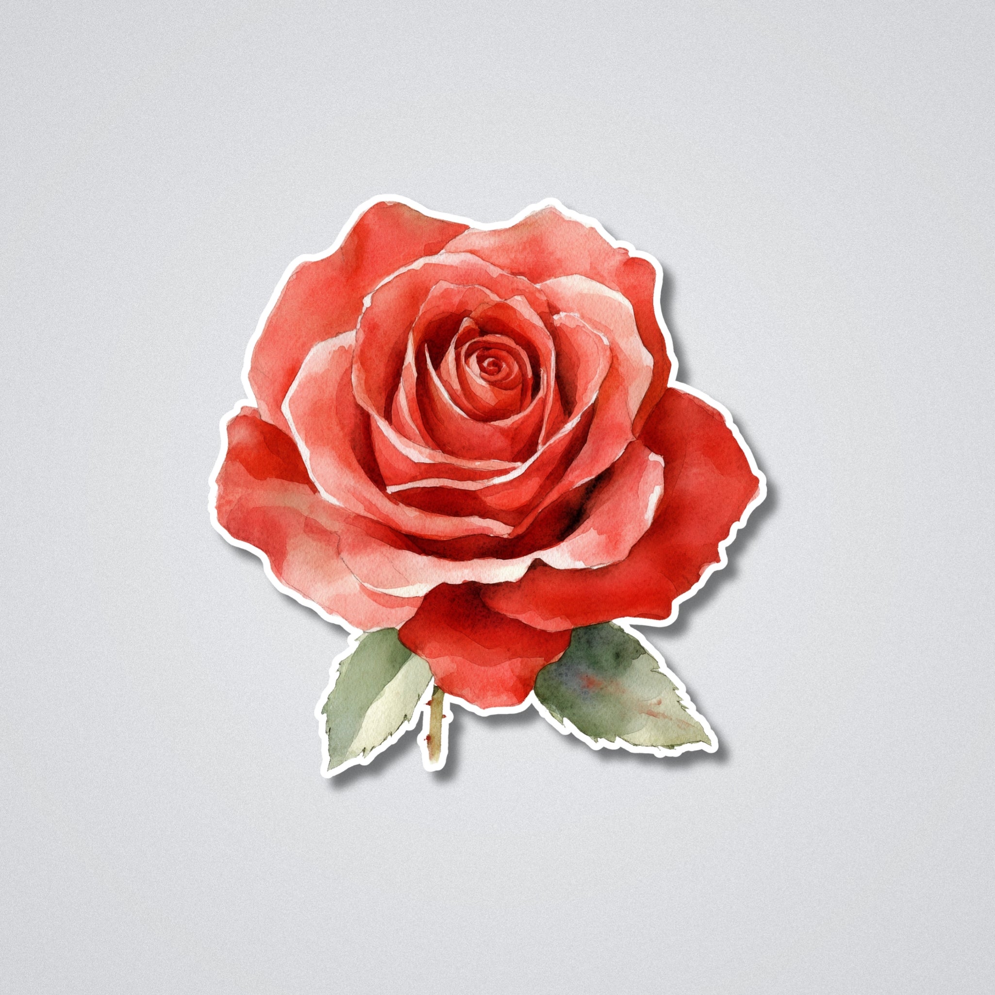 Rose - June Birth Month Flower Vinyl Waterproof Sticker