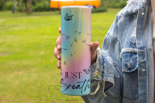 Just Breathe Stainless Steel Vacuum Insulated Tumbler
