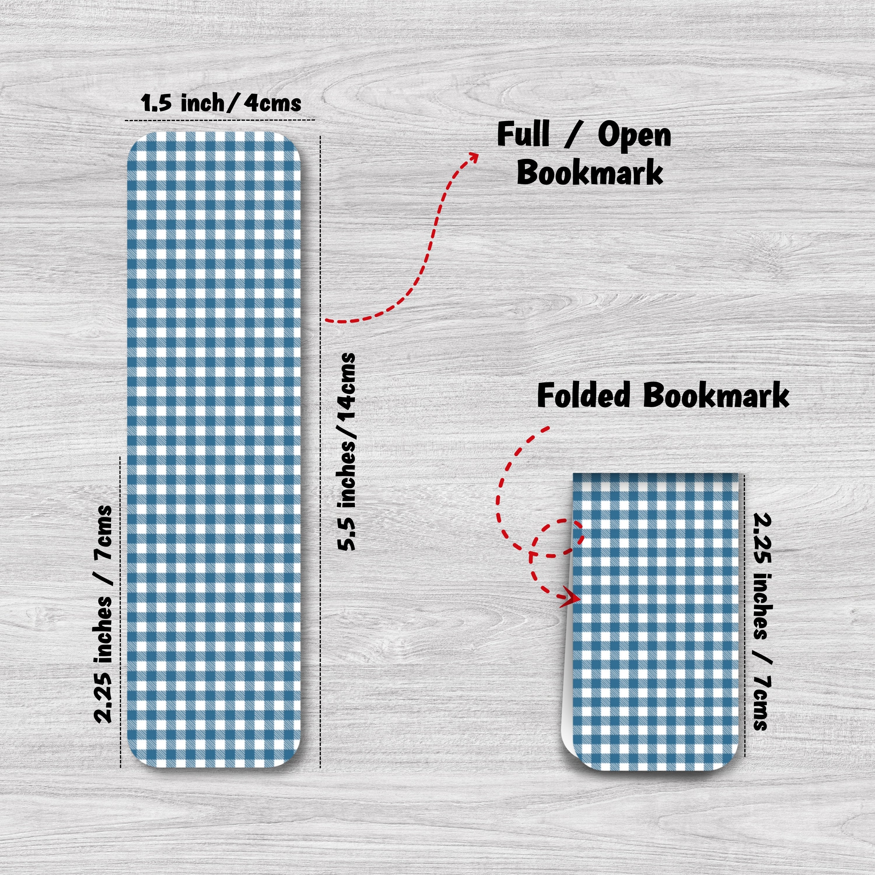 Gingham Magnetic Bookmarks Bundle