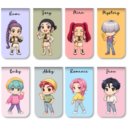 K POP Demon Hunter Magnetic Bookmarks Bundle