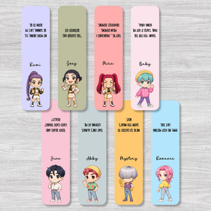 K POP Demon Hunter Magnetic Bookmarks Bundle