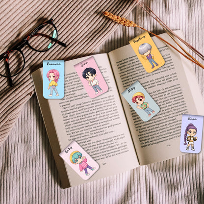 K POP Demon Hunter Magnetic Bookmarks Bundle