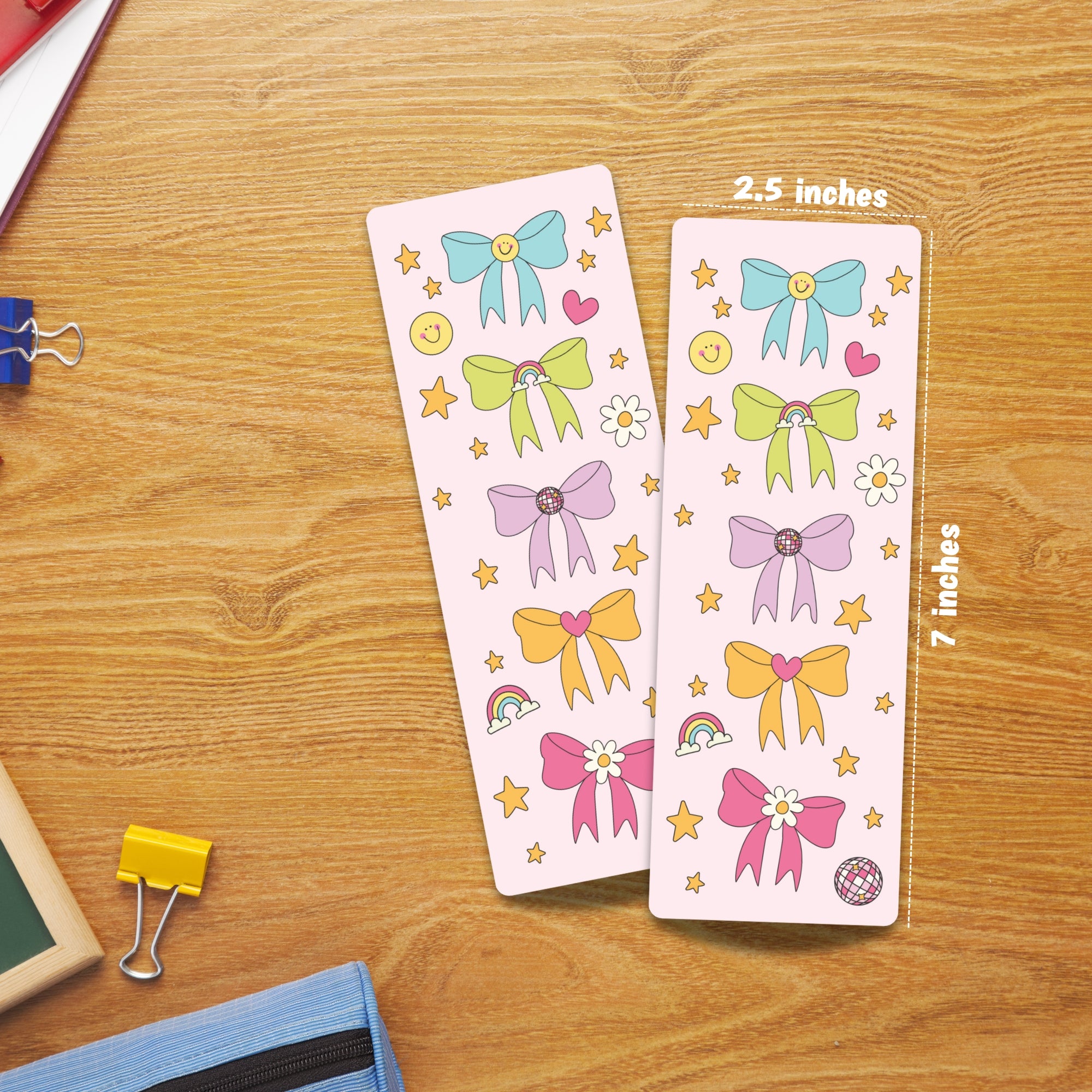 Coquette bows Laminated Bookmark