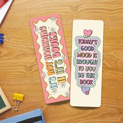 Set of 2 Cute Laminated Bookmark