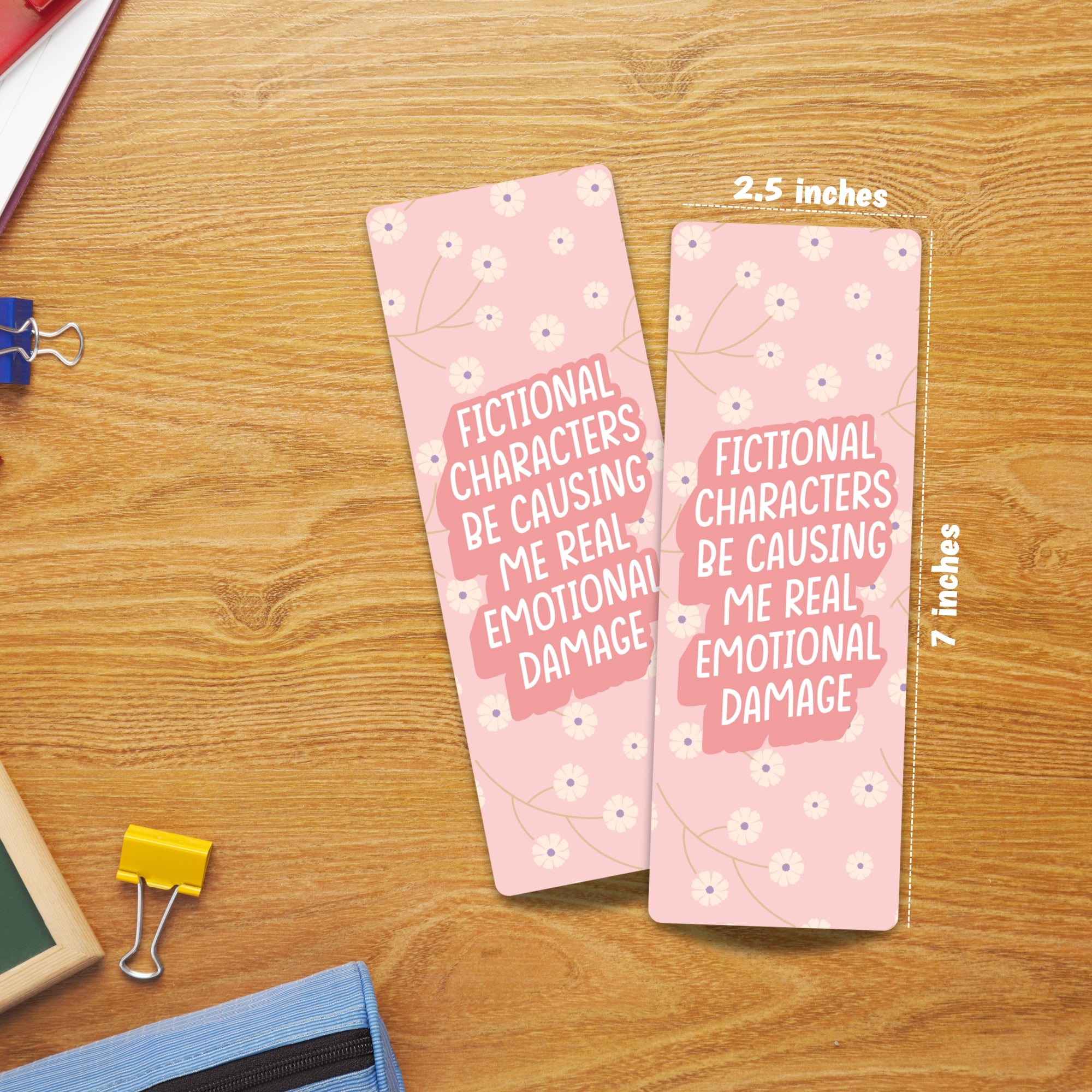 Fictional Characters Laminated Bookmark