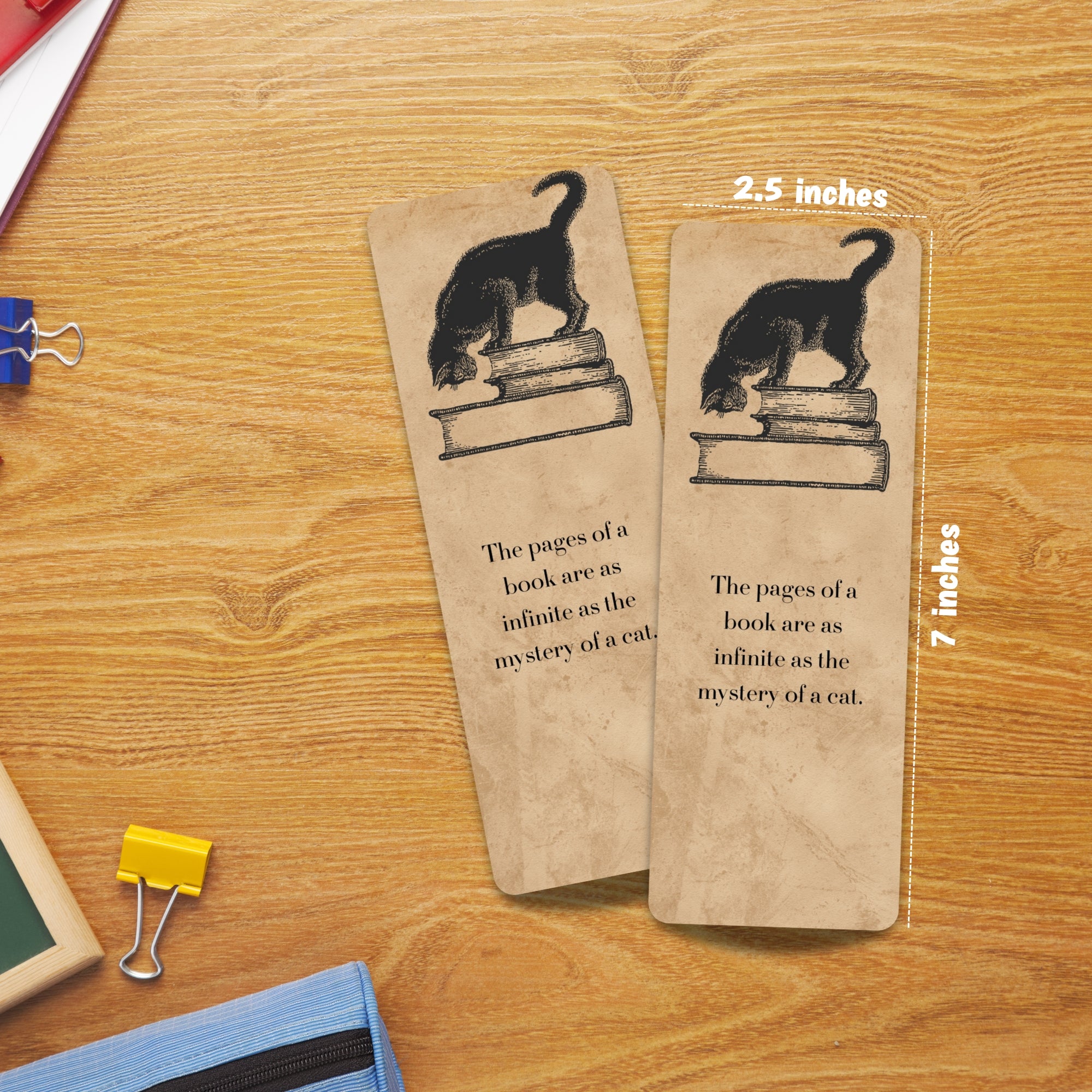 Mysteries of a Cat Laminated Bookmark