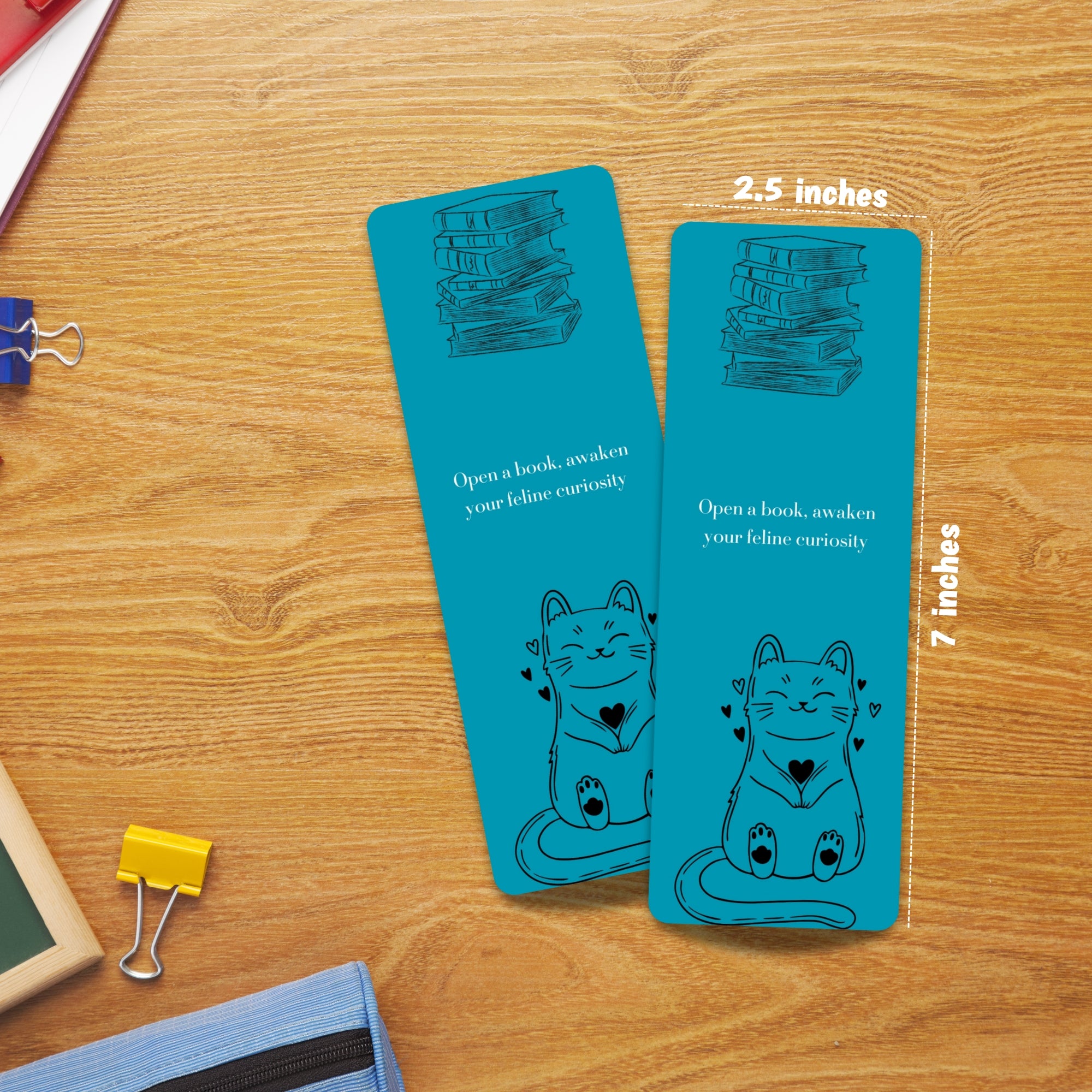 Feline Curiosity Laminated Bookmark