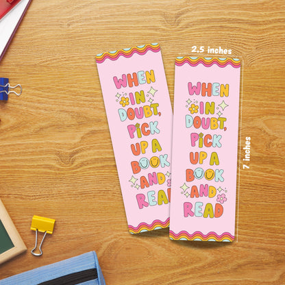 Set of 2 Cute Laminated Bookmark