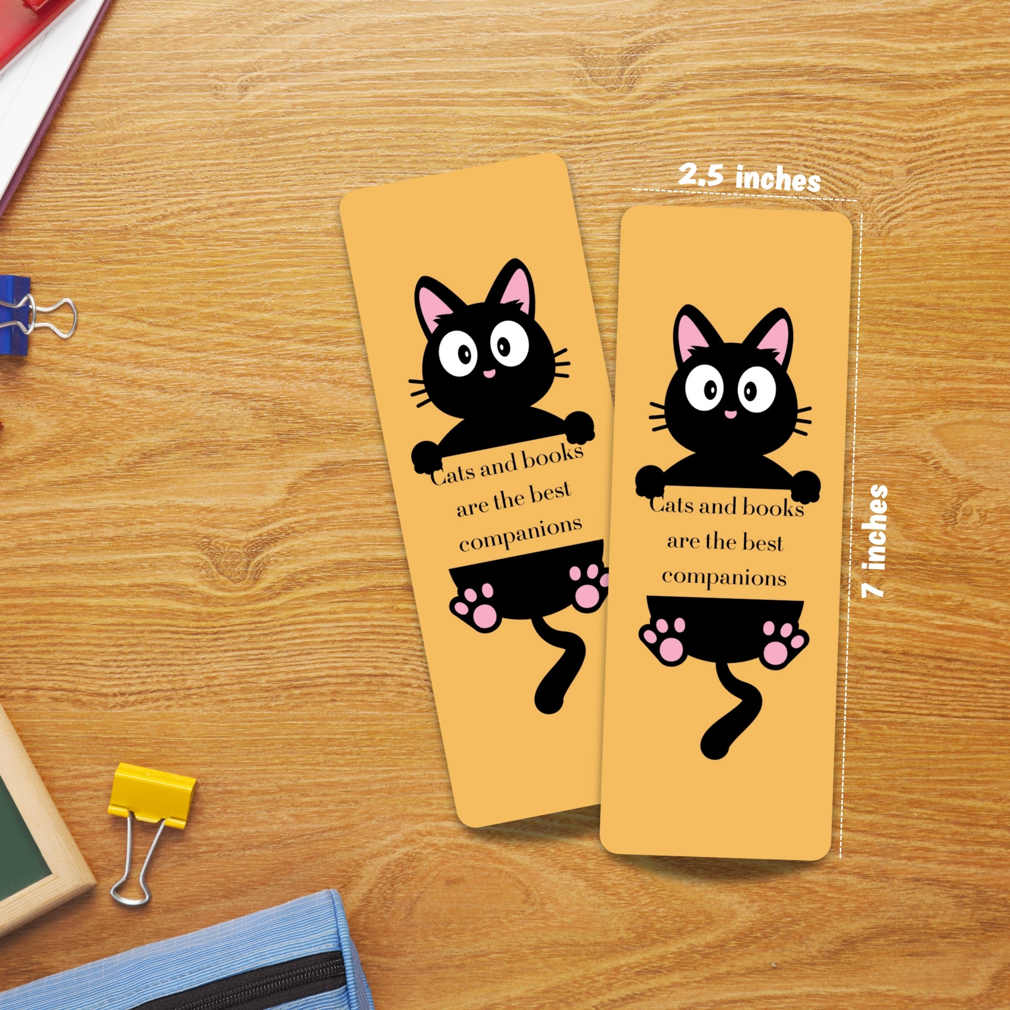 Cat Lover Laminated Bookmark Bundle