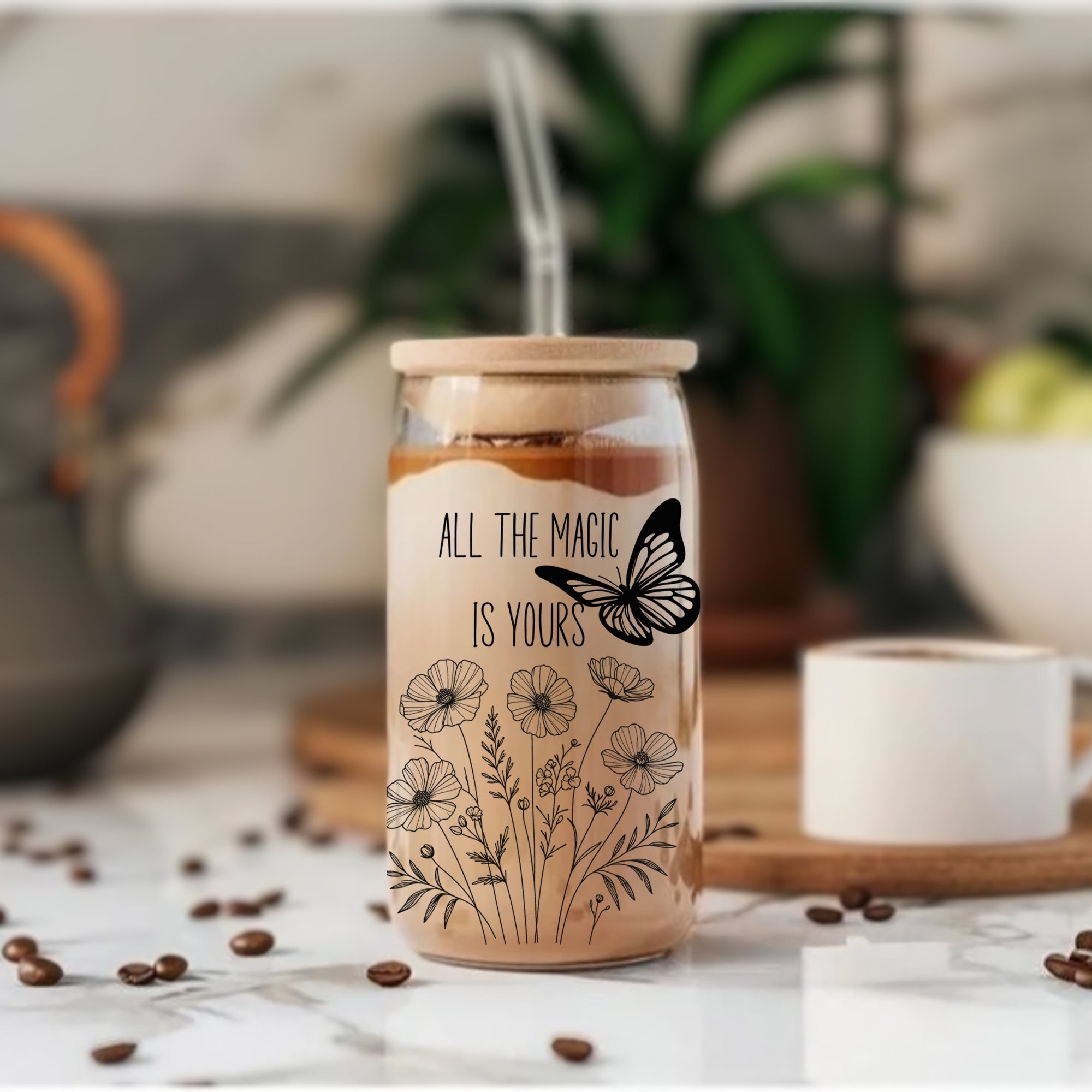All The Magic Is Yours - Glass Tumbler