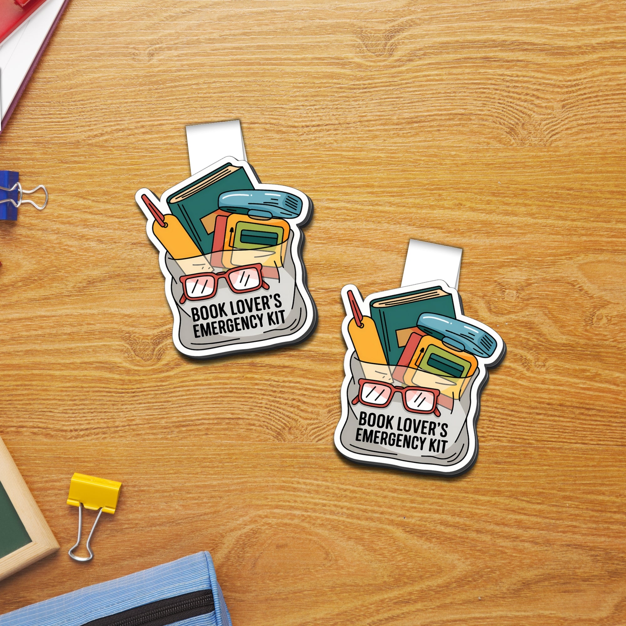 Book Lover's Emergency Kit Magnetic Bookmark