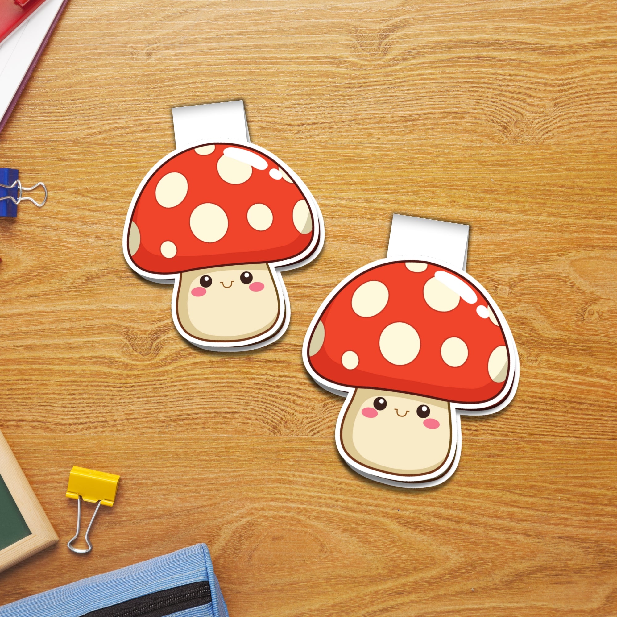 Kawai Mushroom Magnetic Bookmark