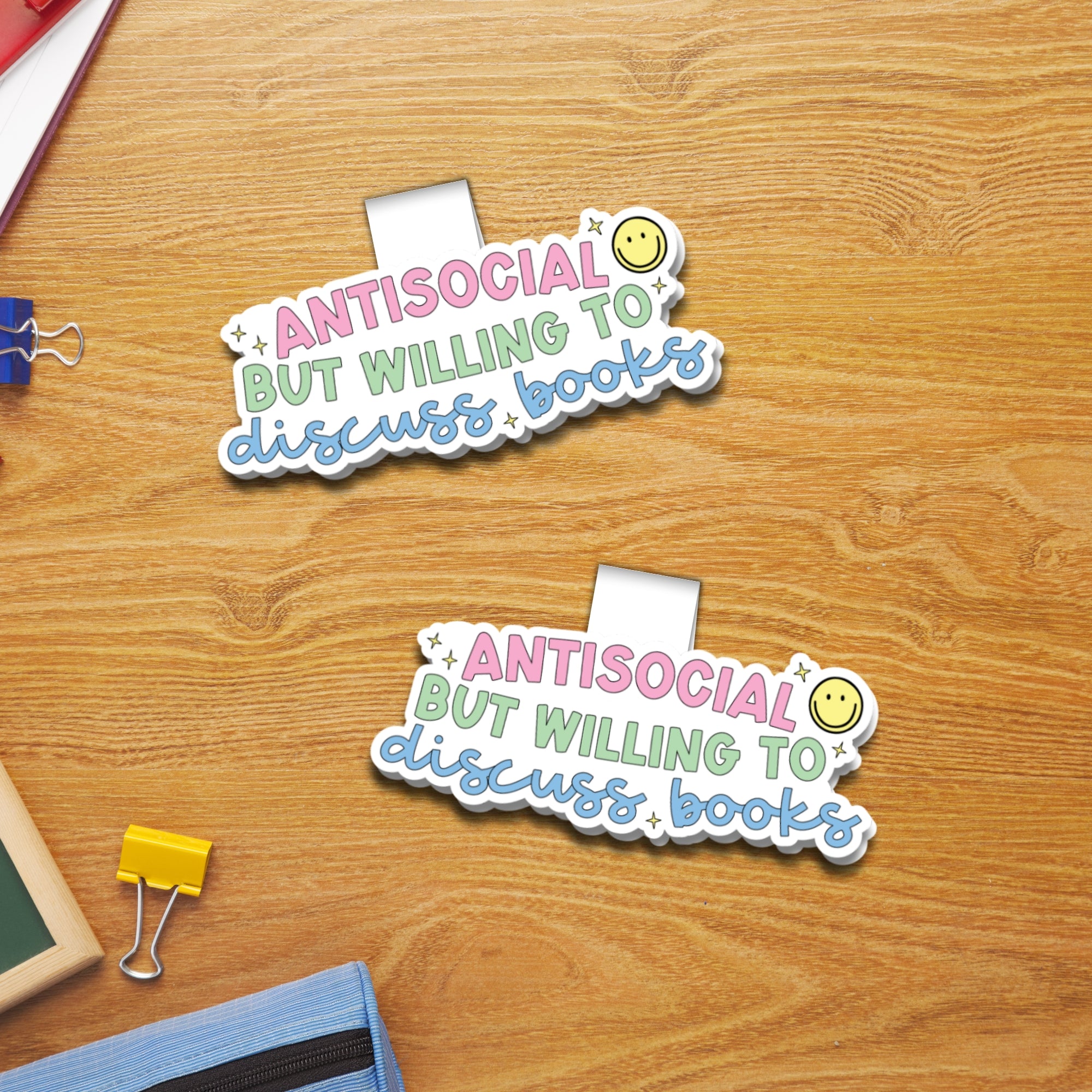 Willing to Discuss Books Magnetic Bookmark