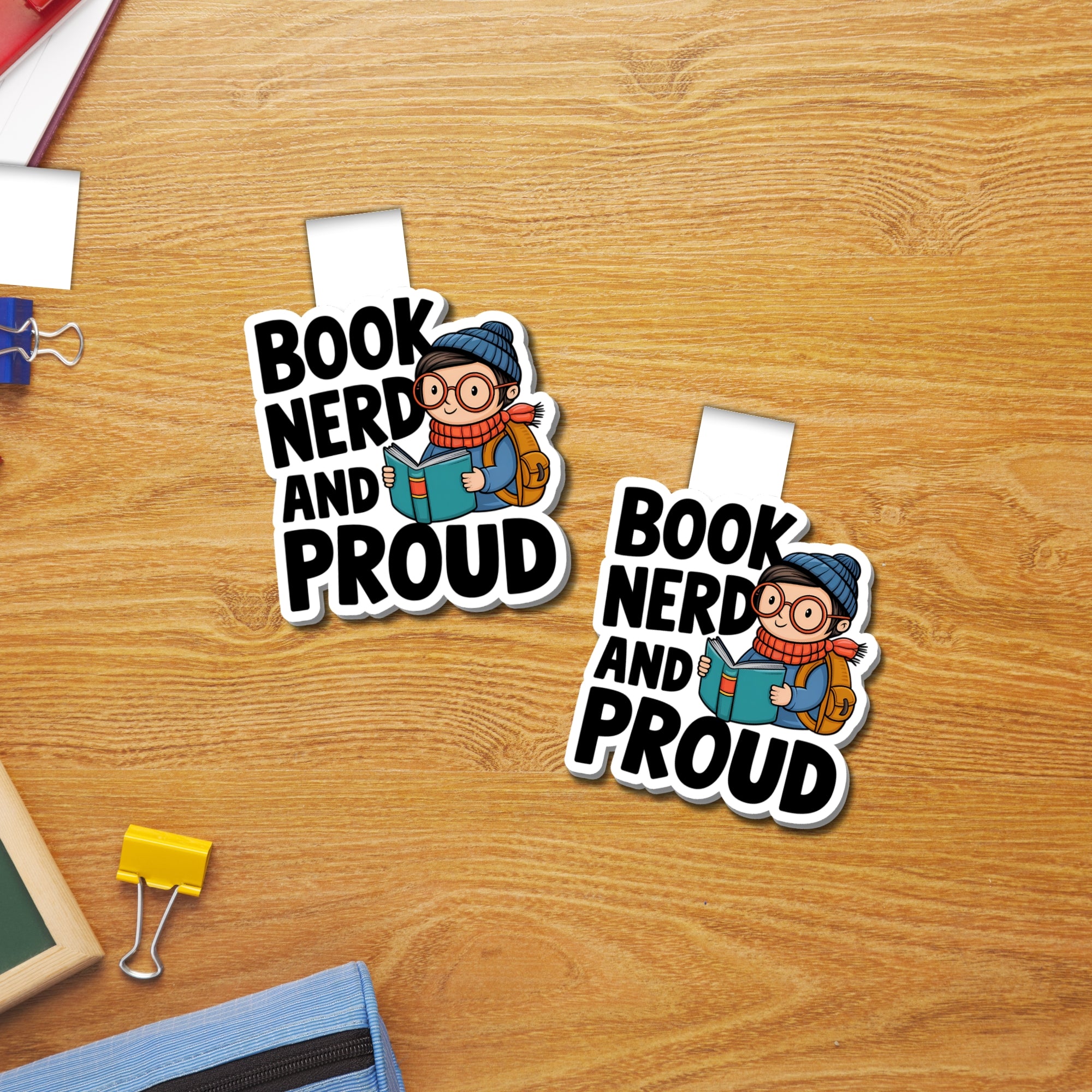 Book Nerd and Proud B Magnetic Bookmark