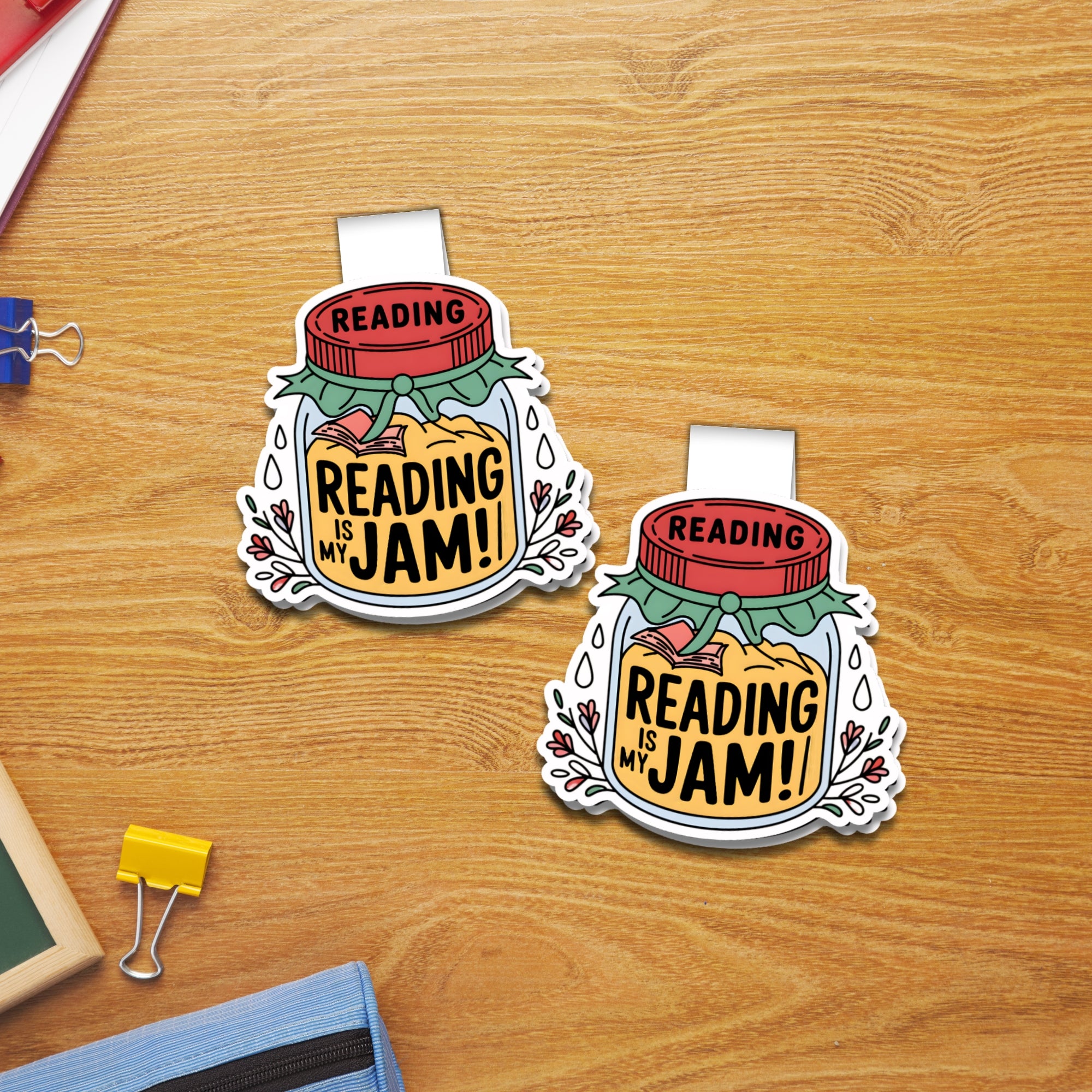 Reading Is My Jam Magnetic Bookmark
