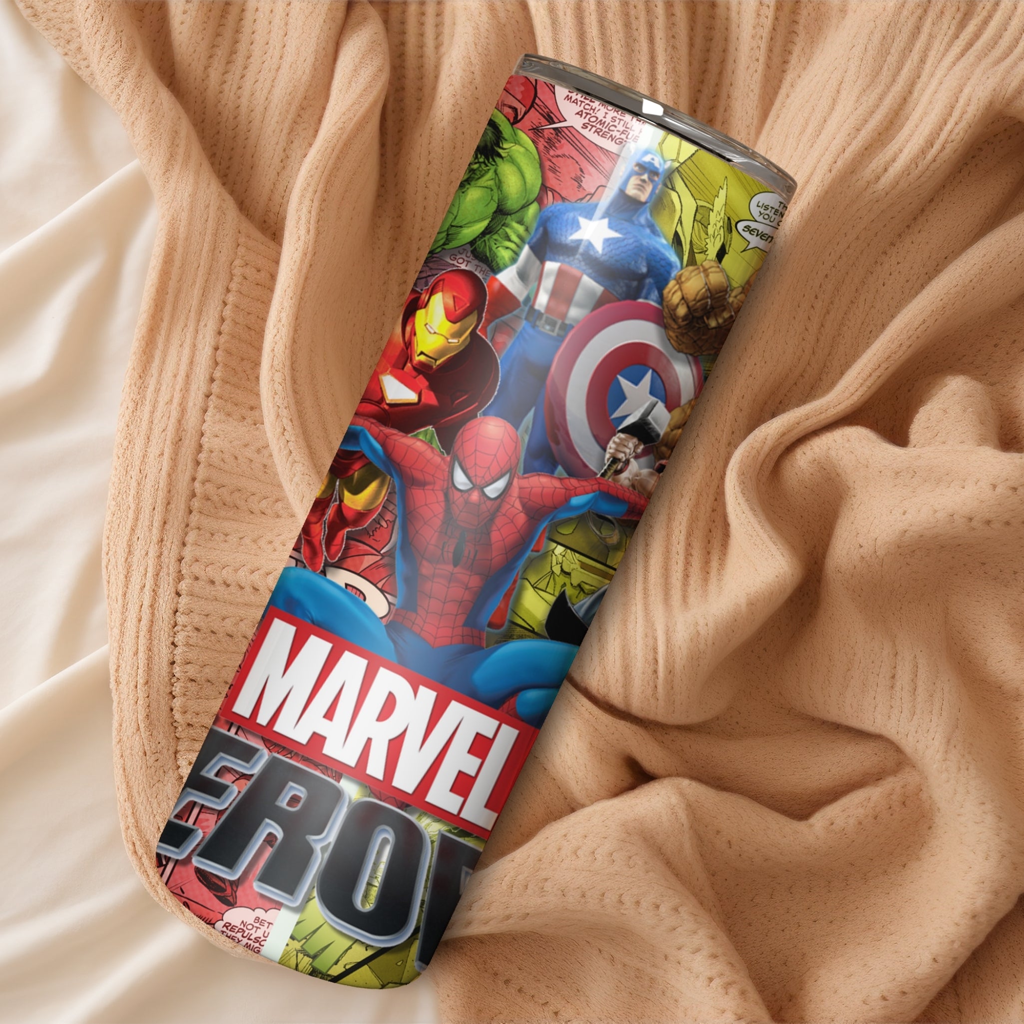 Marvel Themed Stainless Steel Vacuum Insulated Tumbler