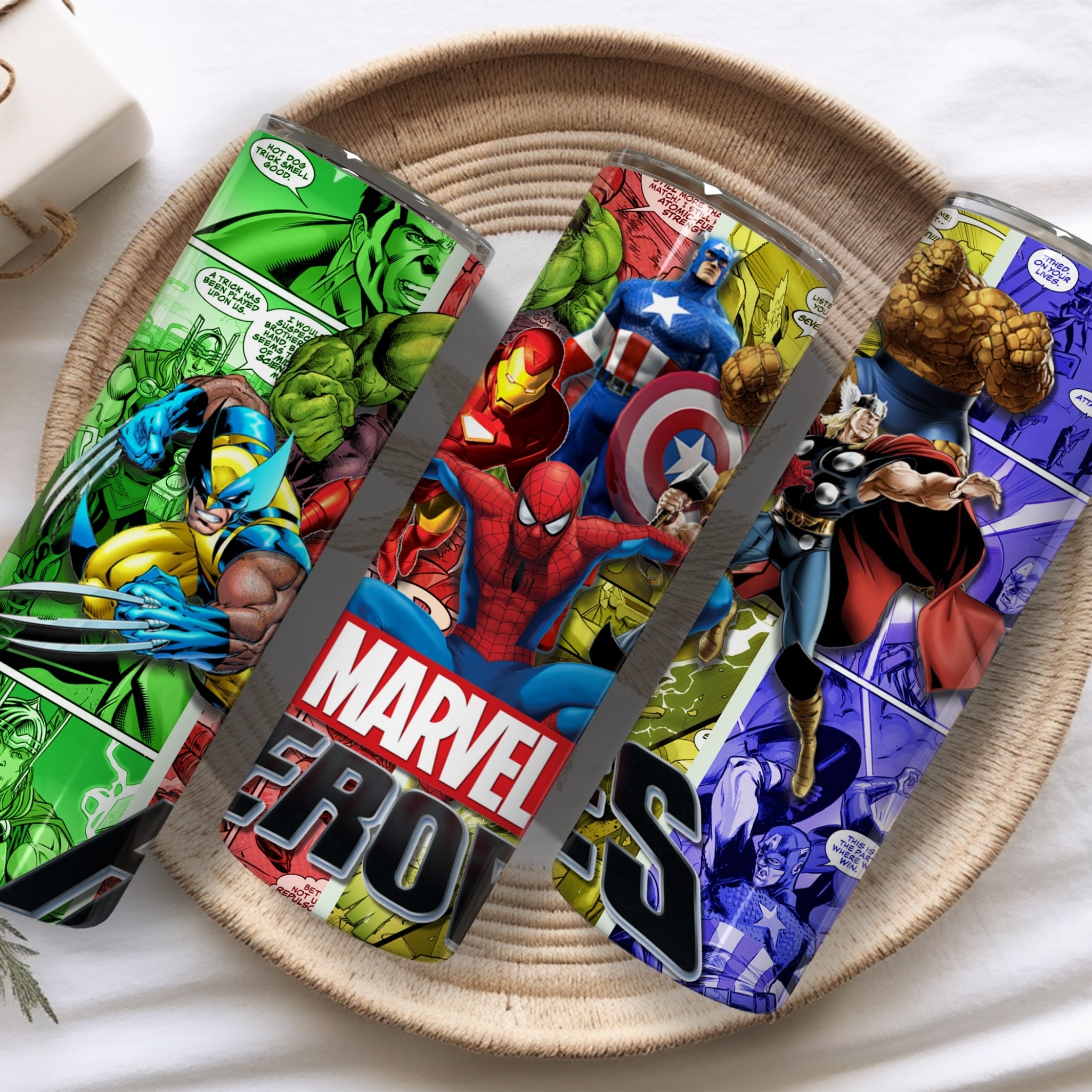 Marvel Themed Stainless Steel Vacuum Insulated Tumbler