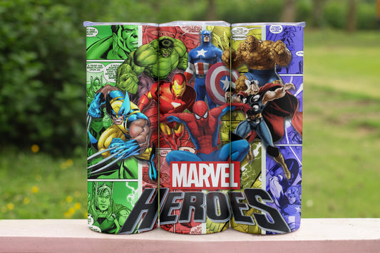Marvel Themed Stainless Steel Vacuum Insulated Tumbler