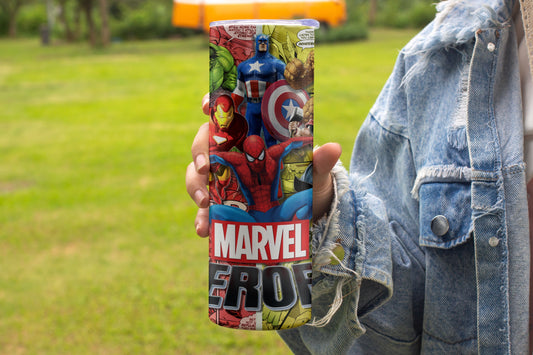 Marvel Themed Stainless Steel Vacuum Insulated Tumbler