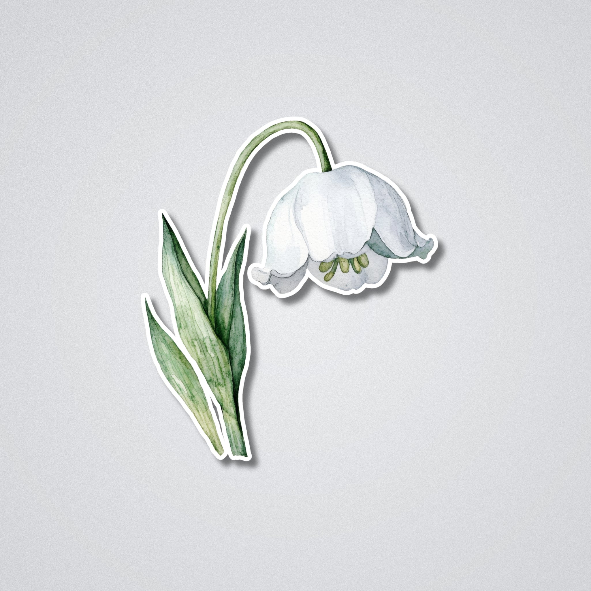 Lily - May Birth Month Flower Vinyl Waterproof Sticker