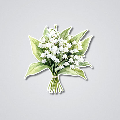 Lily - May Birth Month Flower Vinyl Waterproof Sticker