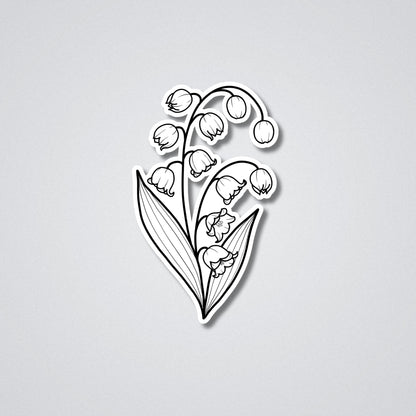 Lily - May Birth Month Flower Vinyl Waterproof Sticker