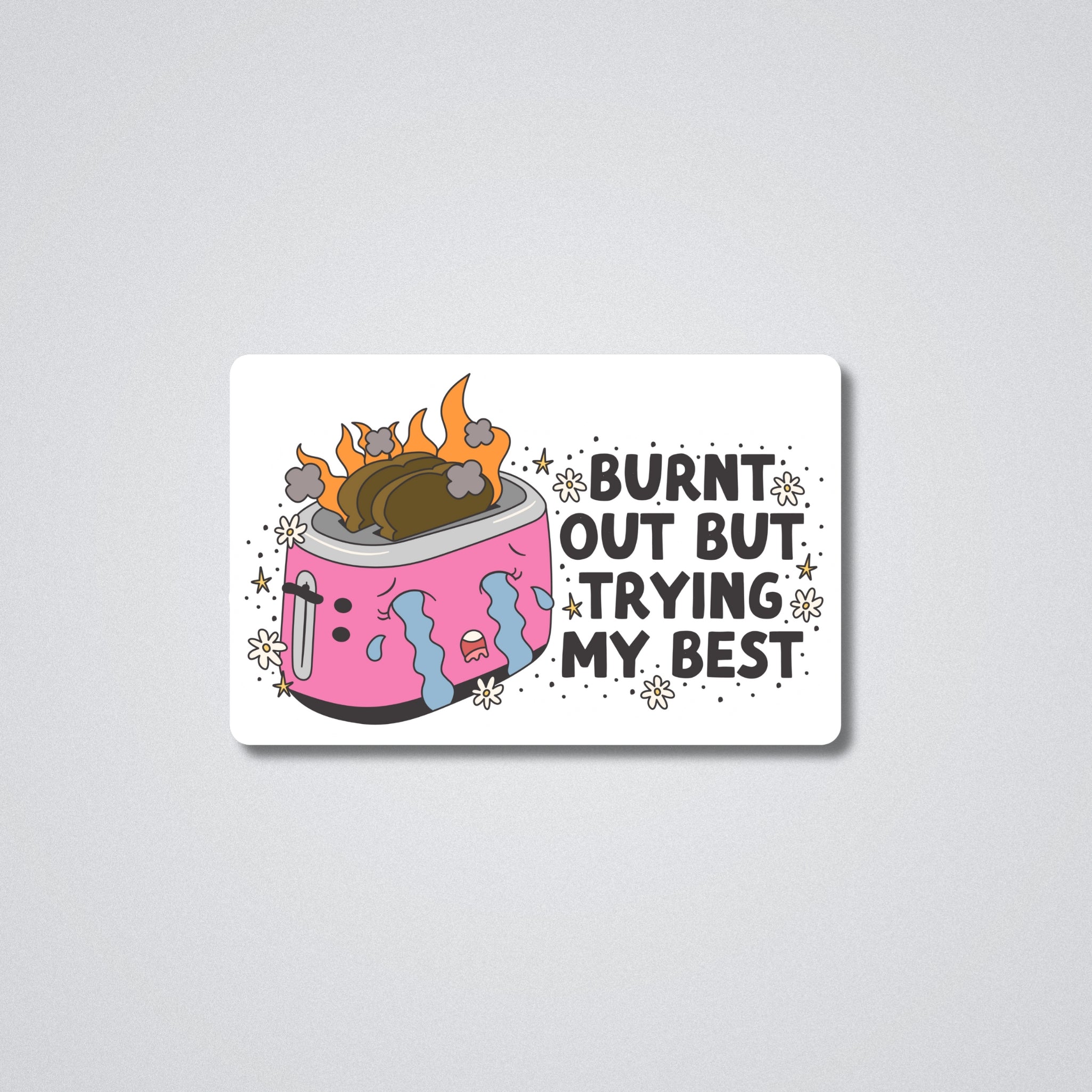 Burnt Out Vinyl Waterproof Sticker