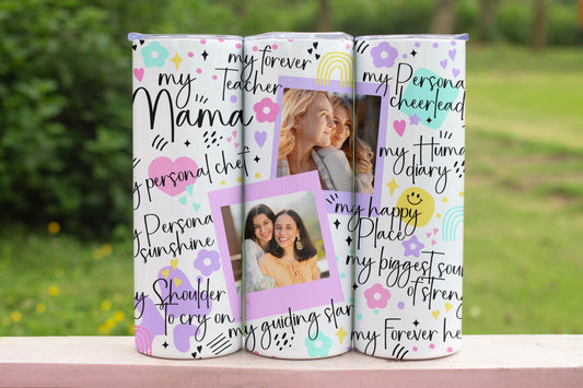 Mom Photo Personalised Kids Stainless Steel Vacuum Insulated Tumbler