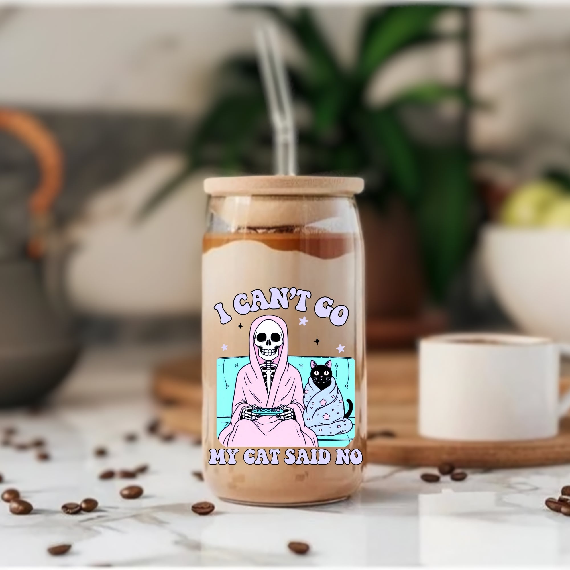 My Cat Said No - Glass Tumbler