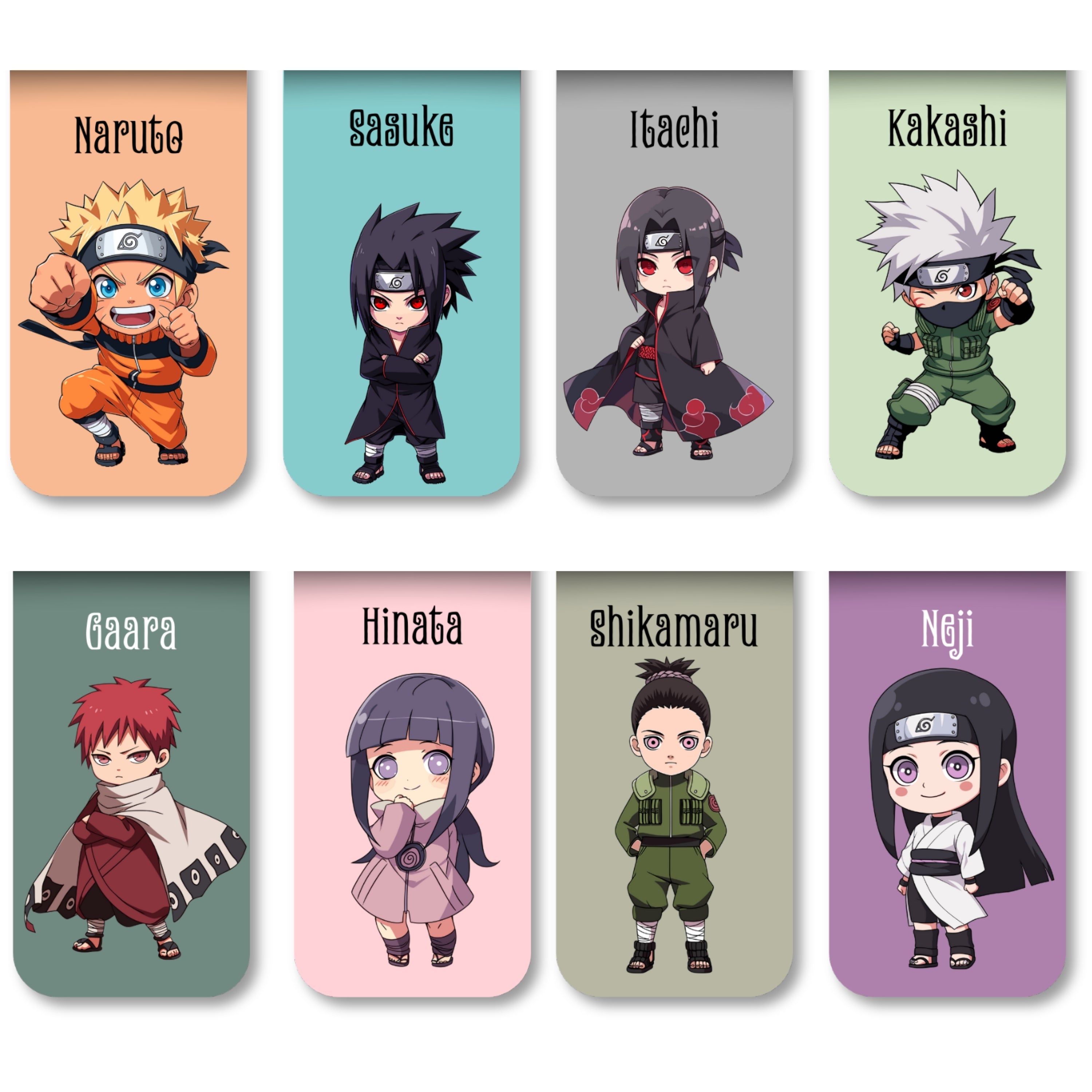 Naruto - 1 Magnetic Bookmarks Bundle