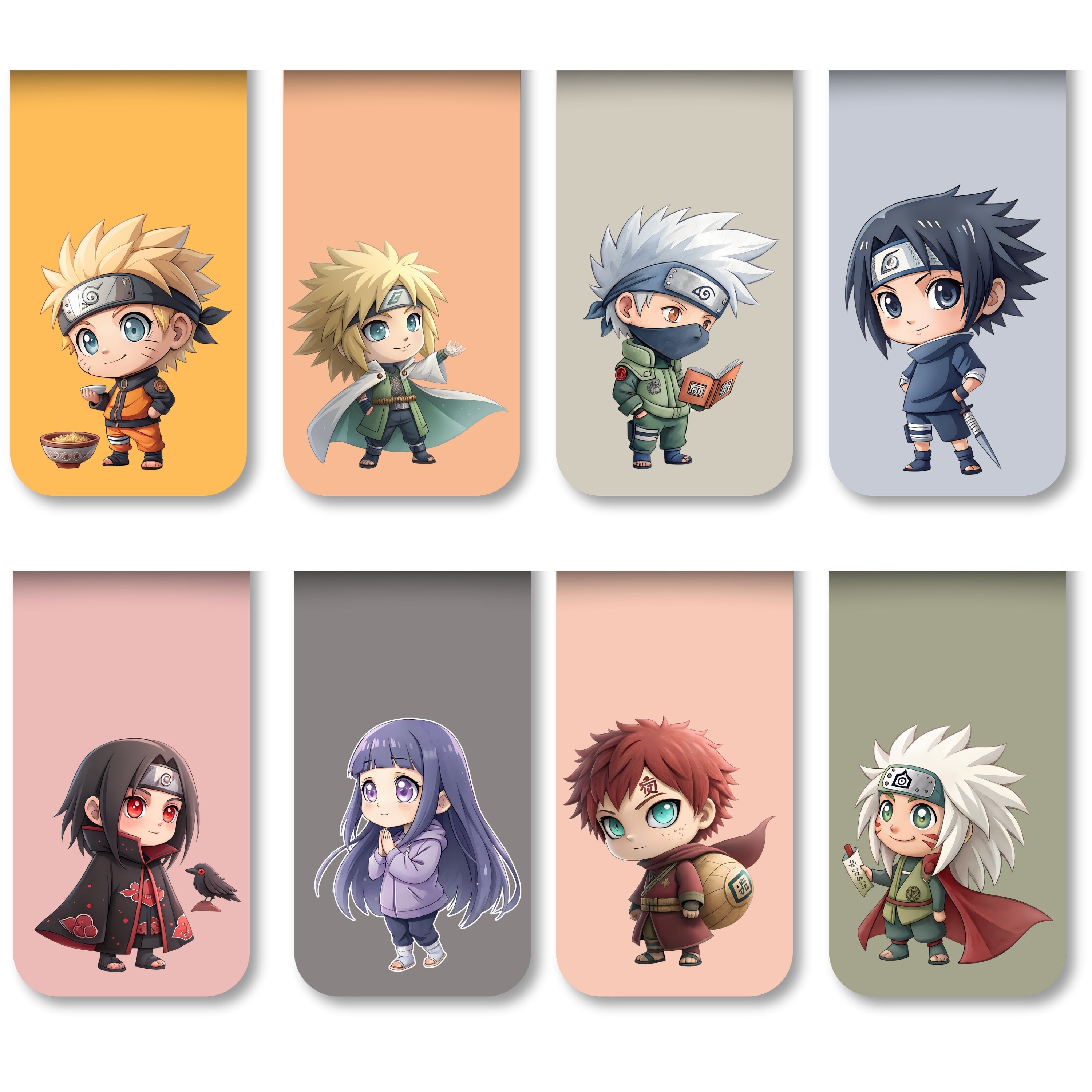 Naruto - 2 Magnetic Bookmarks Bundle