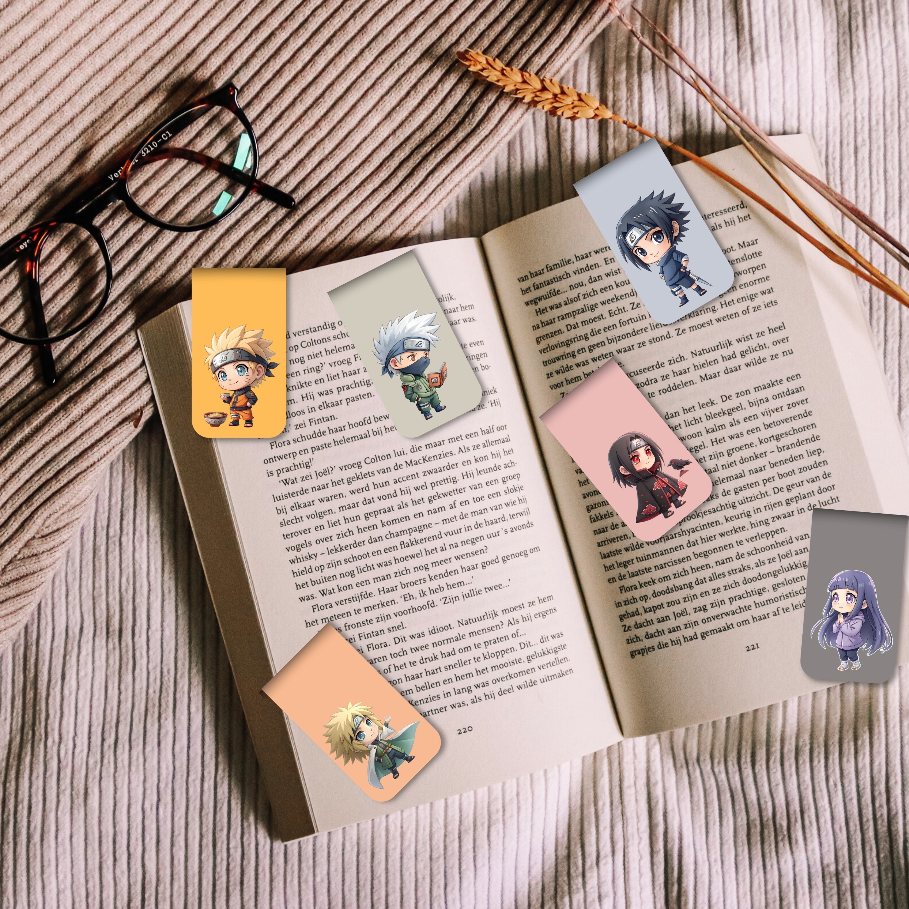 Naruto - 2 Magnetic Bookmarks Bundle